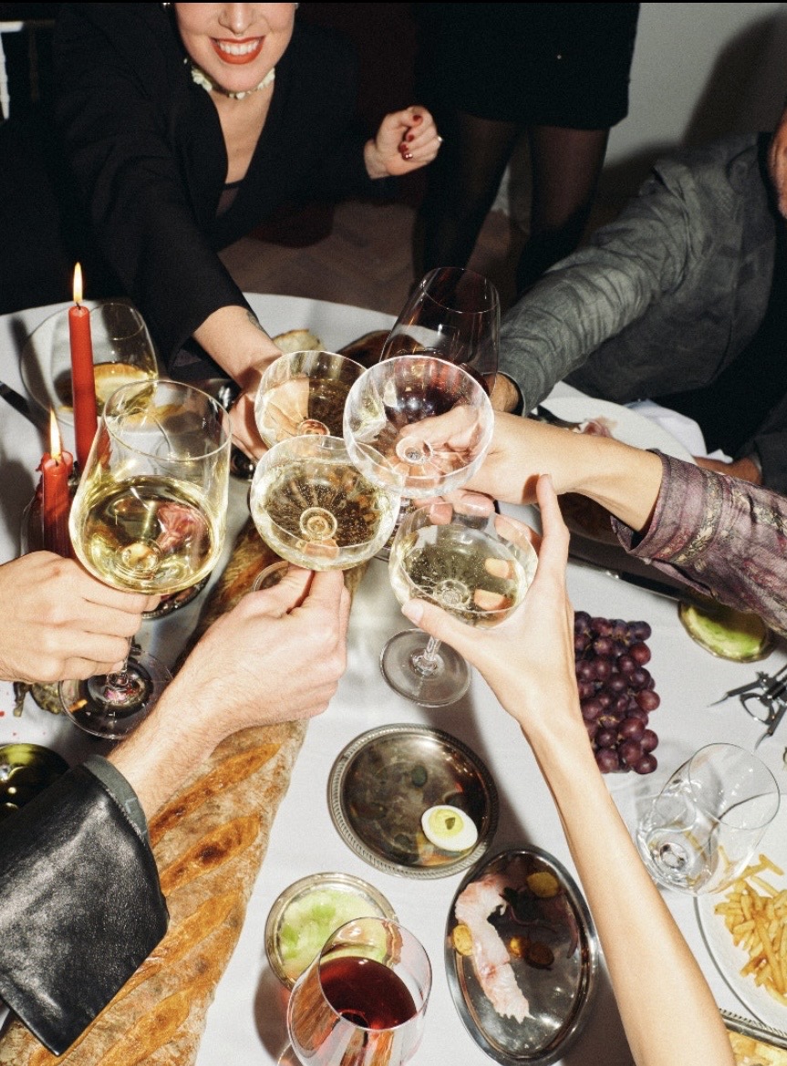 Midnight Confetti & Champagne Glow