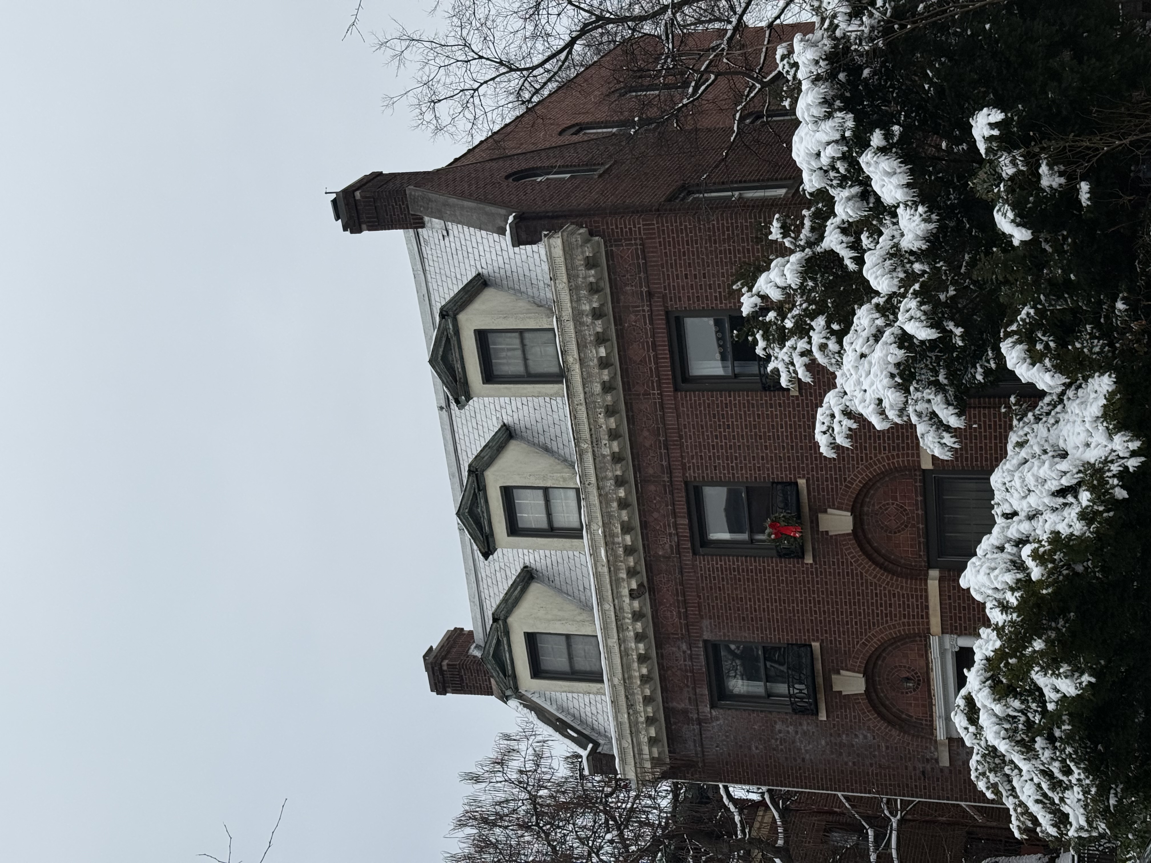 Winter Whimsy on Brownstone Steps